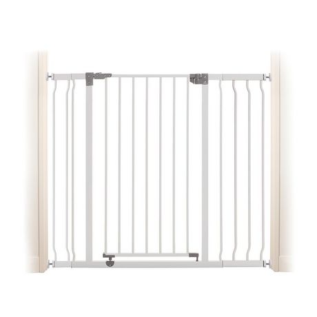Barrière de sécurité enfant 96-103cm, Blanc, métal Auto Close Sans perçage