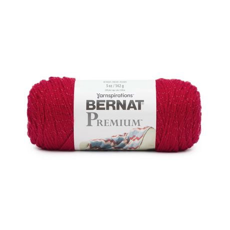 Bernat® Fil Scintillant Premium™, Acrylique #4 Moyen, 5oz/142g, 258 Yards Fil moyen acrylique #4