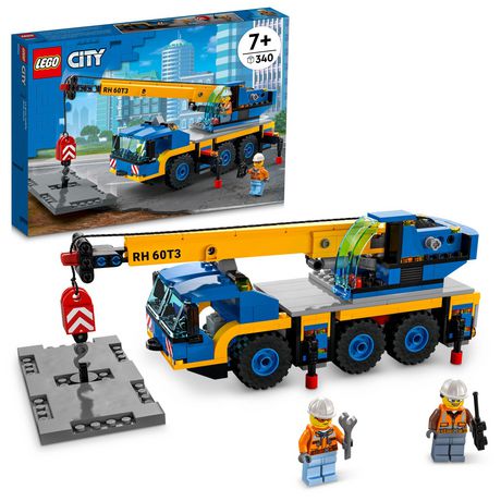 Lego City Mobile Crane 60324 Toy Building Kit (340 Pieces) Multicolor