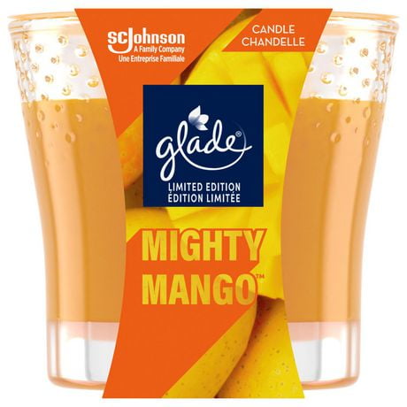 Glade® Scented Candle Air Freshener, Mighty Mango™, 1-Wick Candle