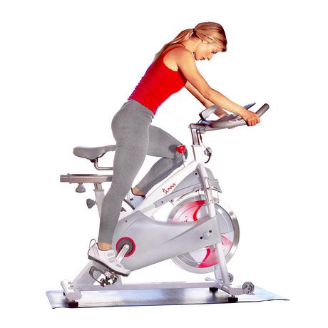 Sunny Health & Fitness Magnetic Belt Drive Premium Indoor Cycling Bike ...