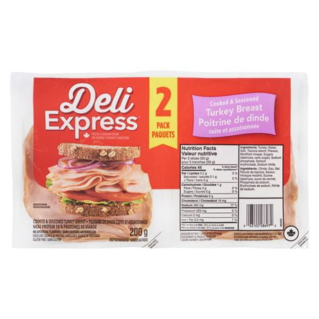 Deli Express Cooked & Seasoned Turkey Breast, 200 g