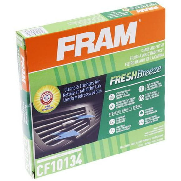 Filtre à air d’habitacle FCF10134 Fresh BreezeMD de FRAM(MD) Bicarbonate de soude Arm & Hammer