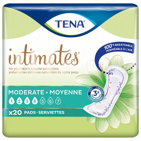 TENA Incontinence Pads for Women, Moderate, Regular, 20 Count | Walmart