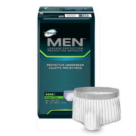 TENA Incontinence Underwear for MEN, Protective, Medium/Large, 16 Count ...