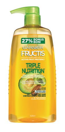 Garnier Triple Nutrition Fortifying Shampoo with Avocado, Olive ...