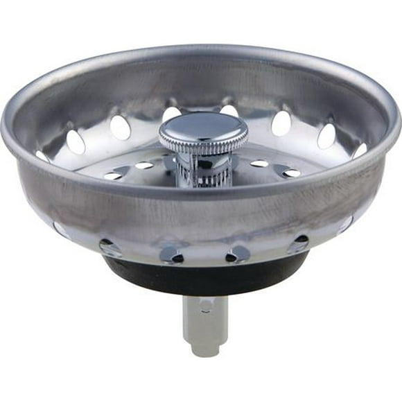 Peerless Deluxe Stainless Sink Strainer with Post, Sink Strainer with Post