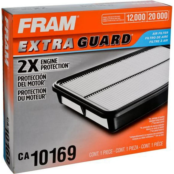 FRAM® Extra Guard® CA10169 Air Filter, Helps prevent decreased acceleration and horsepower