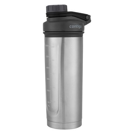 Contigo Shake & Go Fit Shaker Bottle, 24 oz, Grey, 24 oz, BPA Free, 2121714