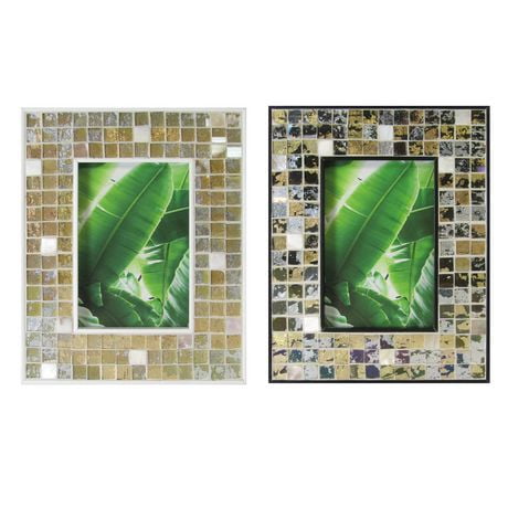Multicolor Mosaic Stripes Picture Frame,  4