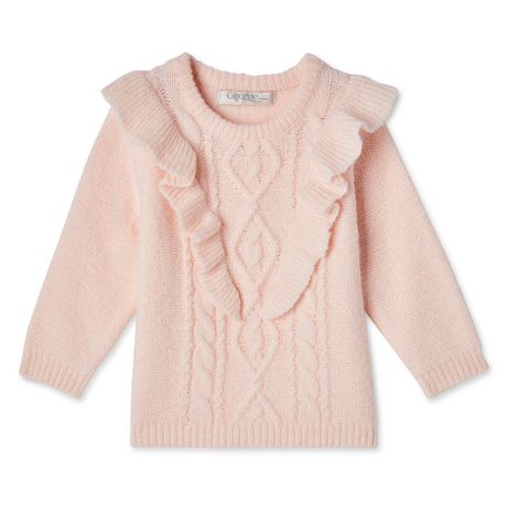 George Baby Girls' Ruffle Sweater | Walmart Canada