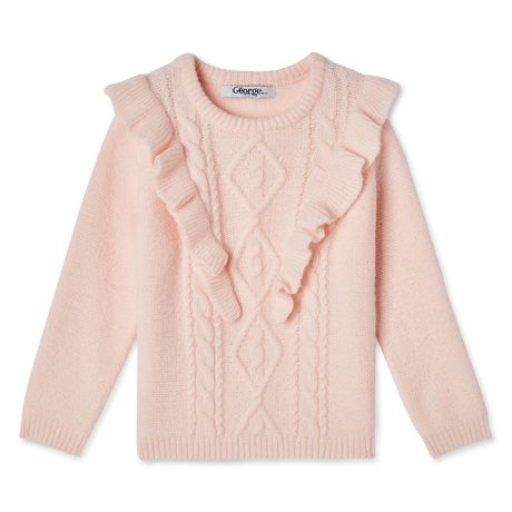 George Toddler Girls' Ruffle Sweater | Walmart Canada