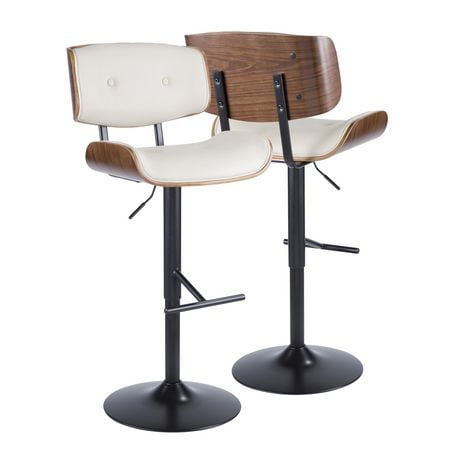 Lombardi Mid-Century Modern Barstool by LumiSource