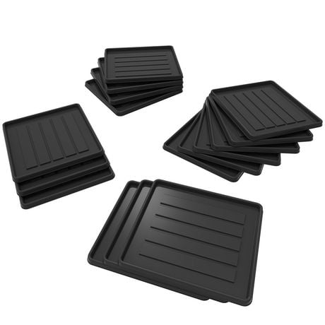 Storex Boot Tray for School Locker & Office Cubicle/ Black (18units/pack)