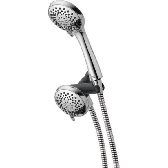 Peerless 3-Setting Hand Shower and Shower Head in Brushed Nickel, 3-Setting Combo Shower BN