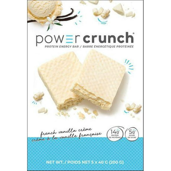 Power Crunch Protein Energy Bars French Vanilla Creme 5 pack (5 x 40g) 200g