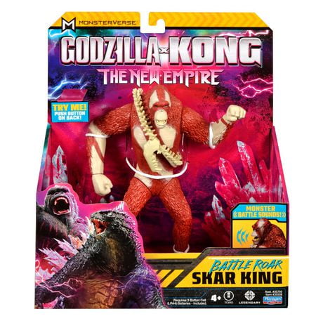 Godzilla x Kong : Figurine du Roi Skar Rugissant de Combat de 7 Pouces