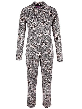 Ladies plus size knit two piece pajama set | Walmart Canada