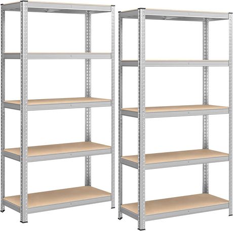 For Living Metal 6-Tier Adjustable Wire Shelving Storage Unit with Wheels