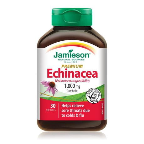 Jamieson Gélules d'Échinacée (Echinacea angustifolia) Supérieure 1 000 mg 30 gélules