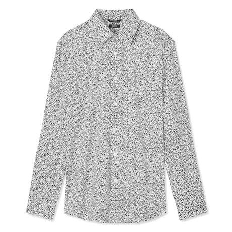 George Men's Printed Slim Fit Dress Shirt | Walmart Canada