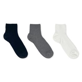 Secret® Cuff Socks 3pk, Sizes 6-10