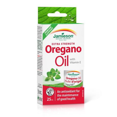 Jamieson Extra Strength Oregano Oil with Vitamin E Tincture, 25 mL