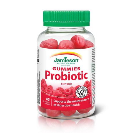 Jamieson Probiotic 1 Billion Active Cells Berry Blast Flavour Gummies, 45 gummies