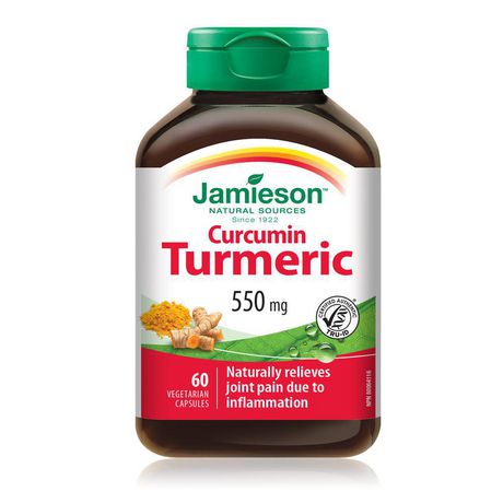 Jamieson Capsules de Curcuma Curcumine 550 mg 60 capsules 