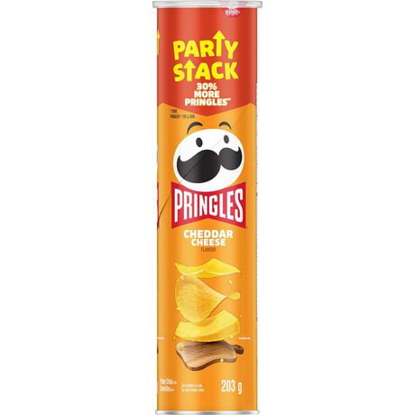 Pringles Potato Chips Cheddar Cheese Flavour Party Stack 203 g ...