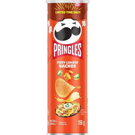 Pringles* Fiery Loaded Nachos Flavour Potato Chips 156 g | Walmart Canada