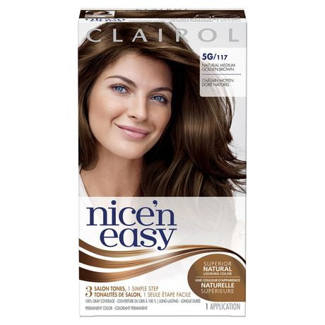 Nice'n Easy Classic Permanent Hair Color - Original Liquid Formula, 100% Grey Coverage
