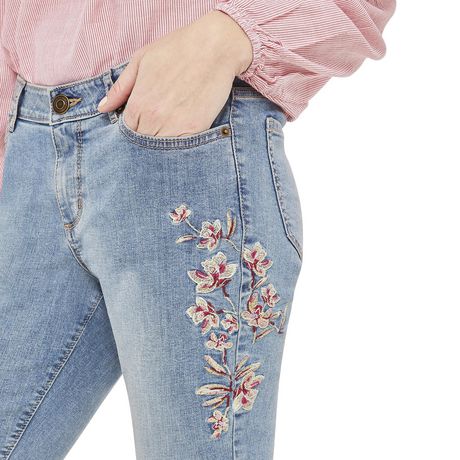 George Women's Embroidered Skinny Jeans | Walmart Canada