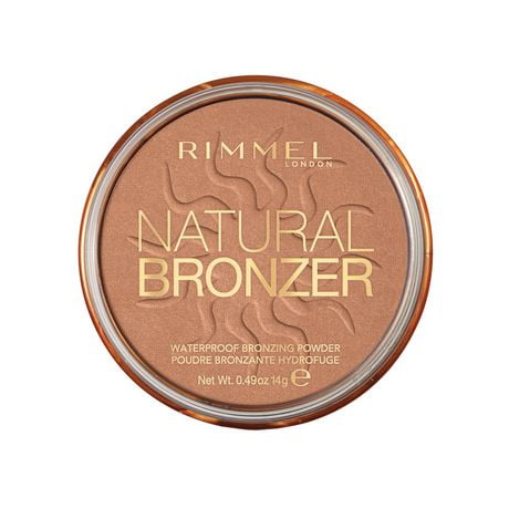 Rimmel Natural Bronzer, waterproof, Sunkissed Finish, blends effortlessly, up to 10H wear, 100% Cruelty-Free, Sun-kissed glow