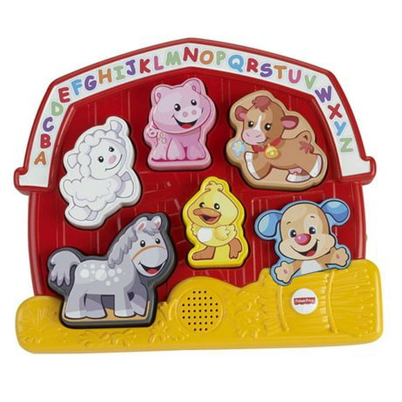 Fisher-Price Laugh & Learn Farm Animal Puzzle, Ages 12-36M