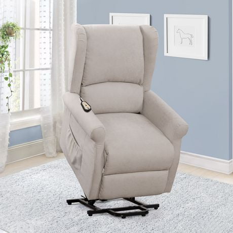 CorLiving Austin Power Lift and Rise Fabric Recliner ...