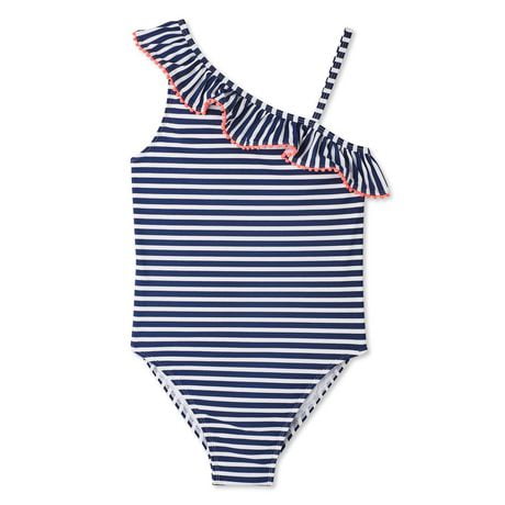 George Girls' 1-Piece Ruffle Panel Swimsuit | Walmart Canada