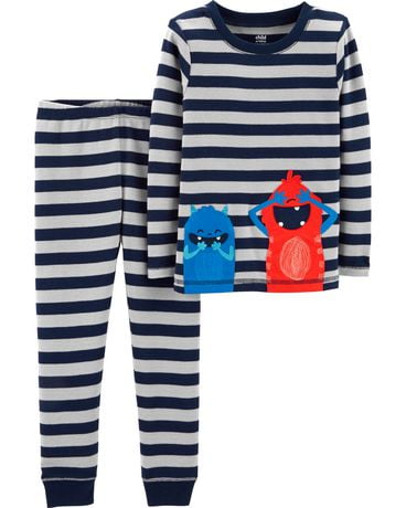 Pyjama 2 Pieces Pour Bebe Coton Garcon Child Of Mine Made By Carter S Monstre Walmart Canada