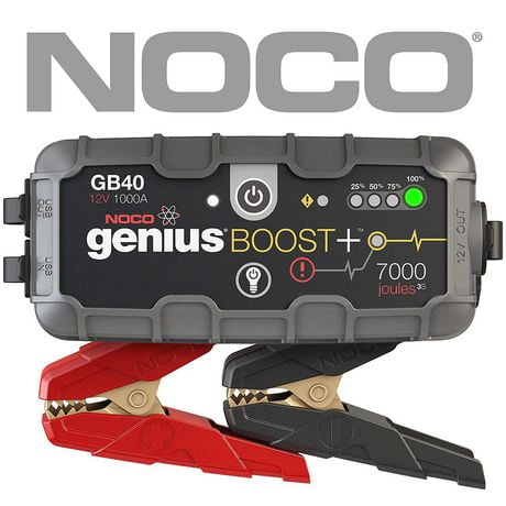 NOCO Genius GB40 Boost+ Jump Starter and Power Bank, 1000 Amp