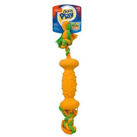 Hartz Dura Play Tug 0' Fun Dumbell for Dogs, Engaging tug dog toy