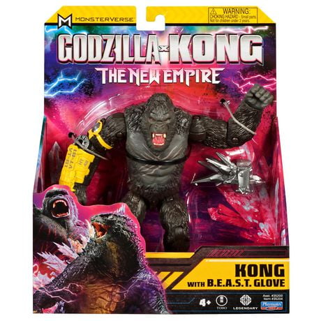 Godzilla x Kong: 6” Kong w/B.E.A.S.T. Glove (w/ HEAV) by Playmates Toys