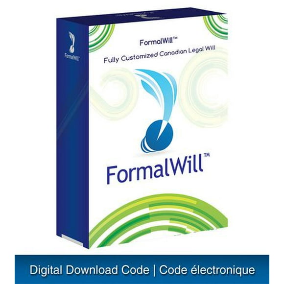 FormalWill™ Kit de Testament Légal Canadien Entièrement Personnalisé (Téléchargement Numérique)