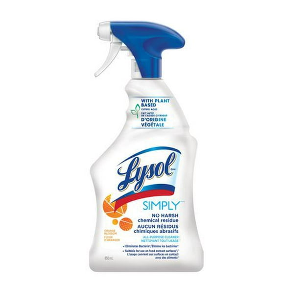 Nettoyant tout usage Lysol Simply ™, fleur d'oranger 650 ml
