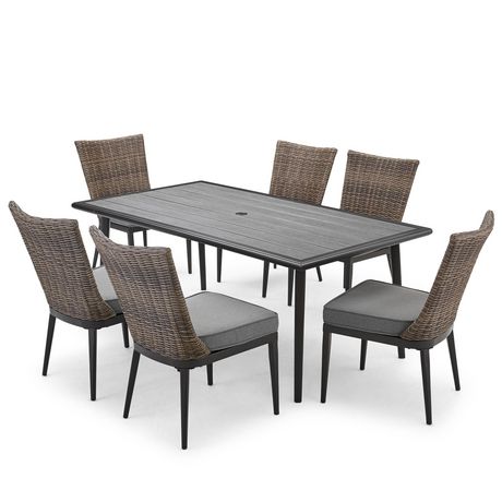 9pc rattan cube set grey