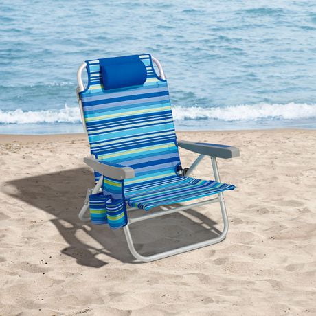 Mainstays Backpack Beach Chair, 2 Pack 
