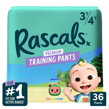 Rascals Premium CoComelon Training Pants - Jumbo Box, Unisex, Sizes 2T-5T, 70-90 count
