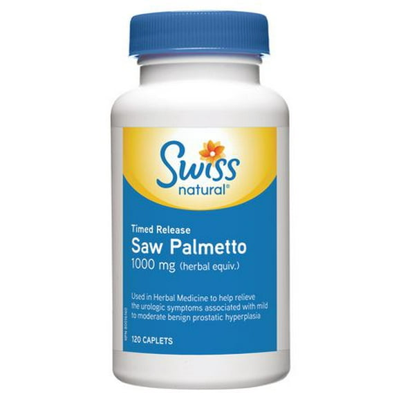 Swiss Natural Saw Palmetto Timed Release 1000 mg (herbal Equiv.)
