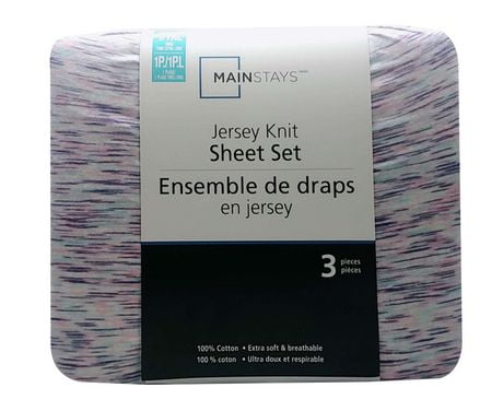 Mainstays Jersey Sheet Set | Walmart Canada