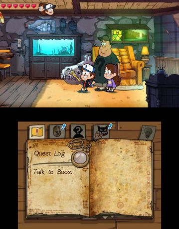 gravity falls 3ds game