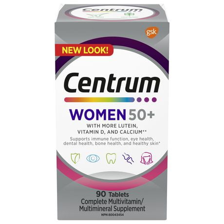 Centrum Women 50+ Multivitamin and Multimineral Supplement, Tablets